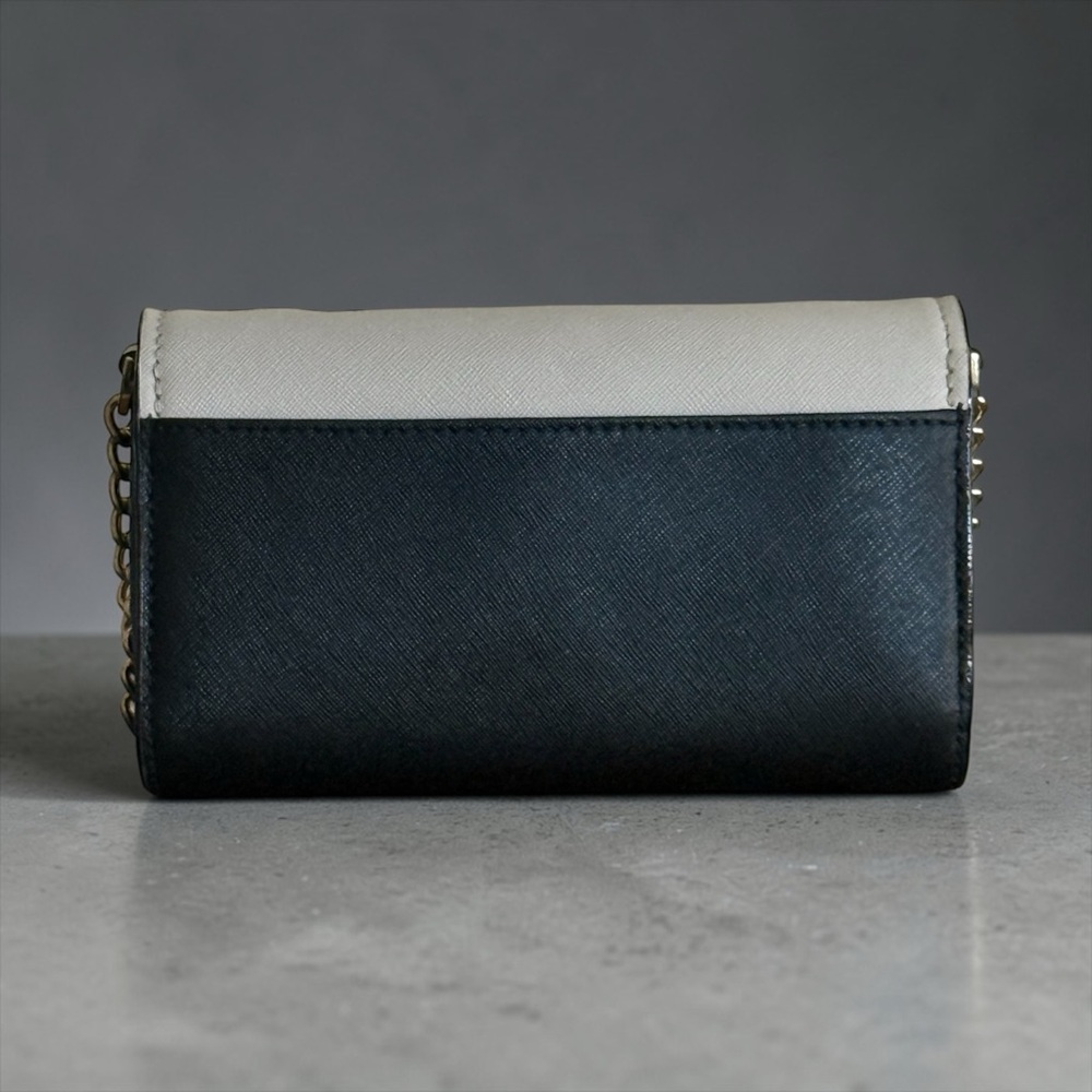 Kate Spade Cameron Street Corin Two-Tone Cream and Black Chain Crossbody Bag - Picture 4 of 12
